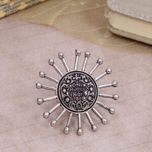 One Rupee Oxidised Silver Ring for Trendy & Unique Fashion