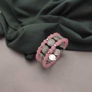 Oxidised Adjustable Beads Bracelet