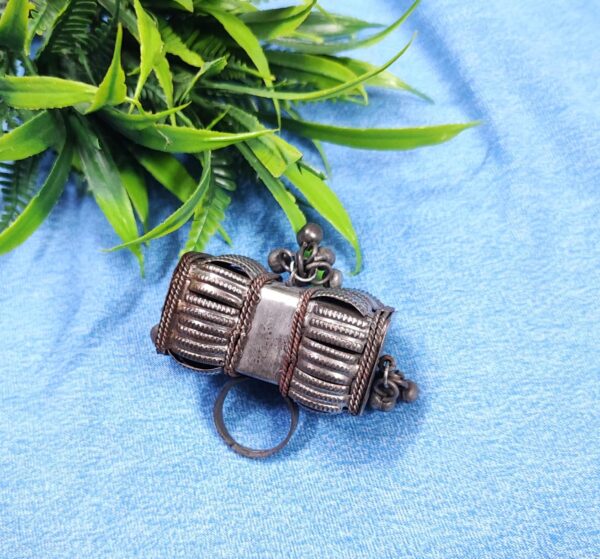 Oxidised Black Polish Adjustable Ring
