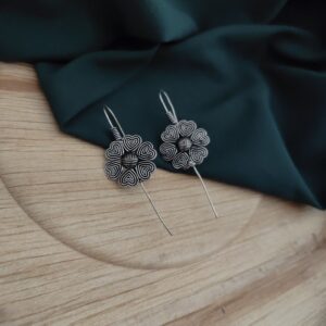Oxidised Earcuff Earrings-05
