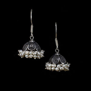 Oxidised Jhumkas