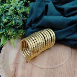 Oxidised Spiral Bracelet Free Size