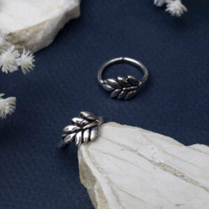 Patra oxidised Toe Ring