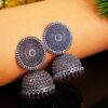 Ruhi Jhumka- Oxidised Silver Party Wear Jhumka Earrings for Women & Girls - Image 2