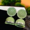Ruhi Jhumka- Oxidised Silver Party Wear Jhumka Earrings for Women & Girls - Image 4