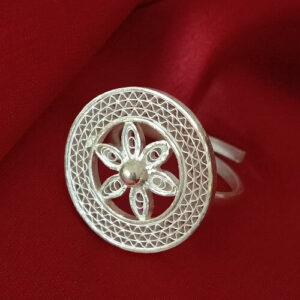 Silver Linings Chakra Silver Filigree Handmade Ring