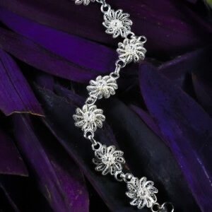Silver Linings Chakri Silver Filigree Handmade Bracelet