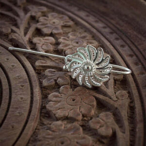 Silver Linings Chakri Silver Filigree Handmade Juda Pin