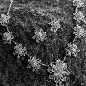 Silver Linings Classic Silver Filigree Handmade Necklace Set
