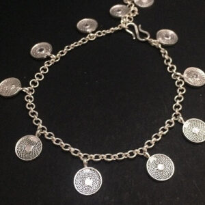 Silver Linings Moon Silver Filigree Handmade Bracelet