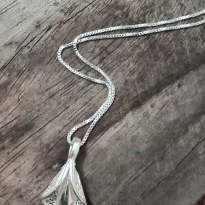 Silver Linings Pankhuri Silver Filigree Handmade Pendant and Chain