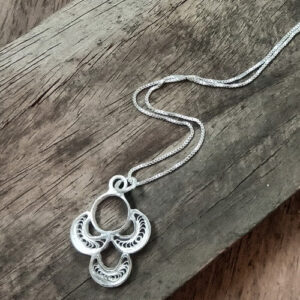 Silver Linings Pushp Silver Filigree Handmade Pendant and Chain
