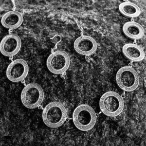 Silver Linings Rings Silver Filigree Handmade Necklace Set