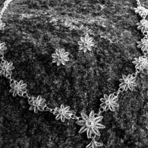 Silver Linings Stars Silver Filigree Handmade Necklace Set
