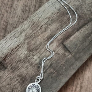 Silver Linings Tinkerbell Silver Filigree Handmade Pendant and Chain