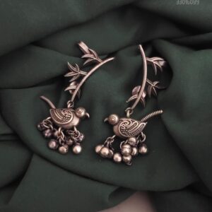 Silver Replica Panchhi Earcuff Earrings
