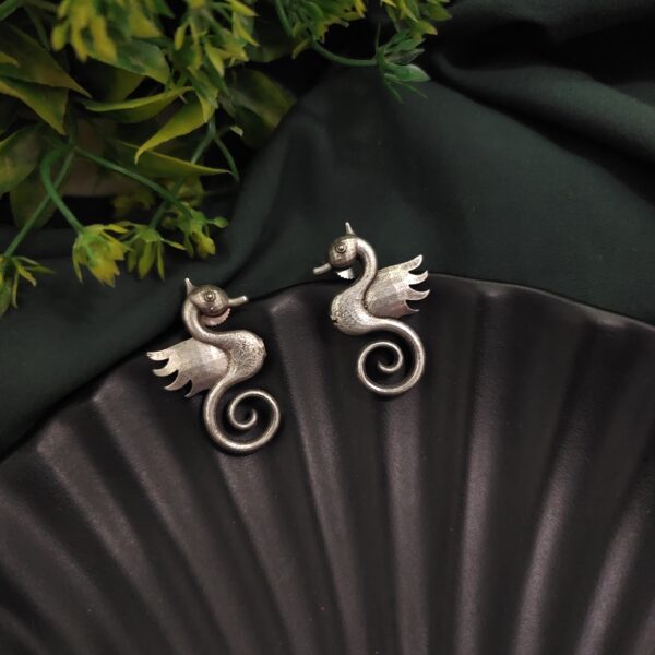 Silver Replica Sea Horse Earrings