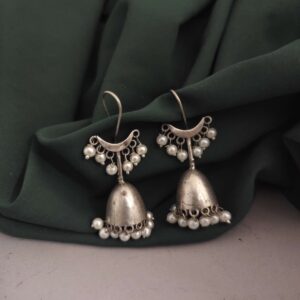 Silver lookalike demanding Earrings