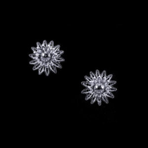 Sunflower Silver Studs