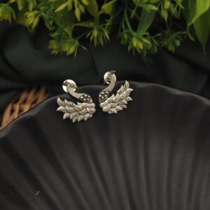 Swan Replica Stud Earring