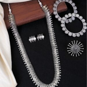 Traditional Oxidised Silver Jewellery Set for Women