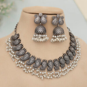 Vrushna Oxidised Necklace set